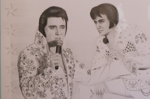 Zeichnung von Elvis Presley